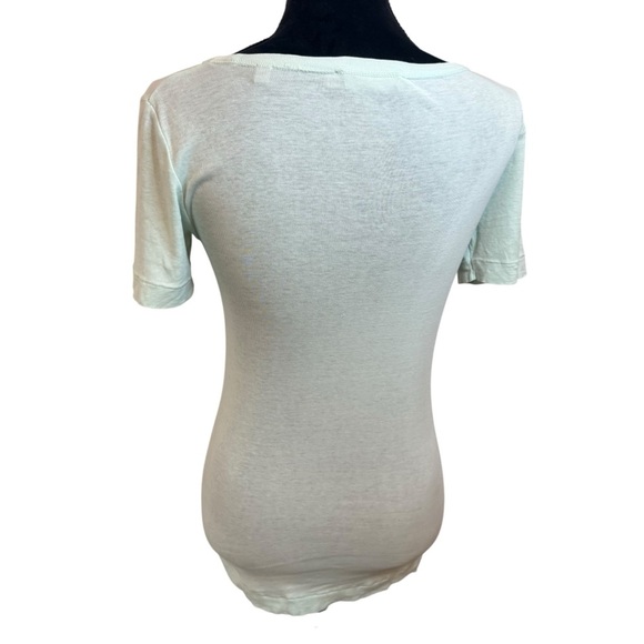 Vince | Soft Mint Fitted Short Sleeve T-Shirt | Sz S - Picture 3 of 5